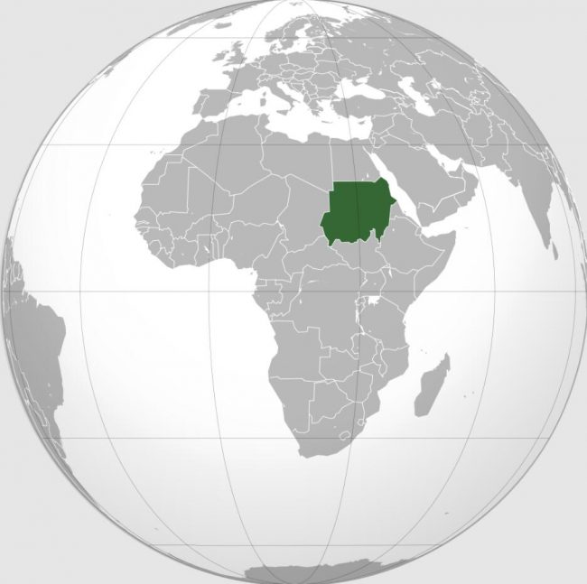 Location of Sudan