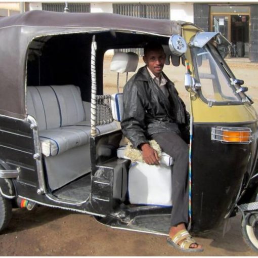 Motor rickshaw in Khartoum Sudan